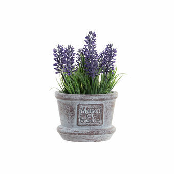 Decorative Plant DKD Home Decor Brown Green Metal Polyethylene Lilac (16 x 14 x 15 cm)