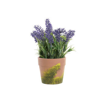 Decorative Plant DKD Home Decor Green PVC Terracotta Lilac