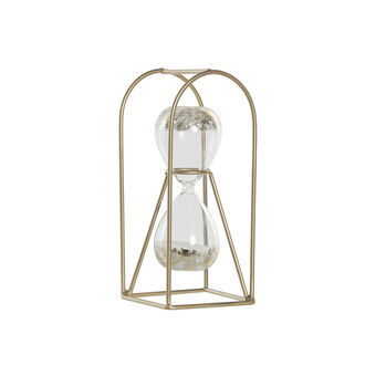 Hourglass DKD Home Decor Golden Crystal Iron (10 x 10 x 23 cm)