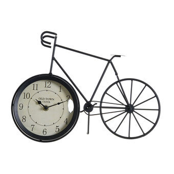 Table clock DKD Home Decor Black Bicycle Iron Vintage (34 x 11 x 25 cm)