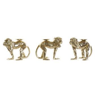 Decorative Figure DKD Home Decor Resin Iron Monkey (3 pcs) (25 x 13.5 x 18.6 cm)