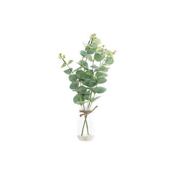 Decorative Plant DKD Home Decor Green Transparent PVC Cloth Crystal (23 x 14 x 37 cm)