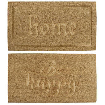 Doormat DKD Home Decor Fibre Natural (2 pcs) (75 x 45 x 2 cm)