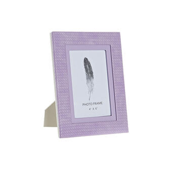 Photo frame DKD Home Decor Lilac Polyurethane (16.5 x 2 x 21.5 cm)