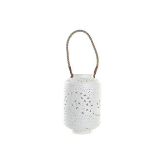 Lantern DKD Home Decor Metal Rope White (21 x 21 x 31 cm)