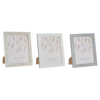 Photo frame DKD Home Decor S3024158 Urban Crystal Grey Beige White PS (24,5 x 2 x 29,5 cm) (3 Units)