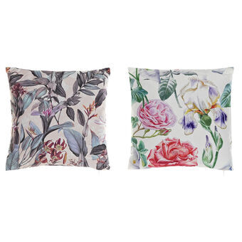 Cushion DKD Home Decor Flowers (45 x 10 x 45 cm)