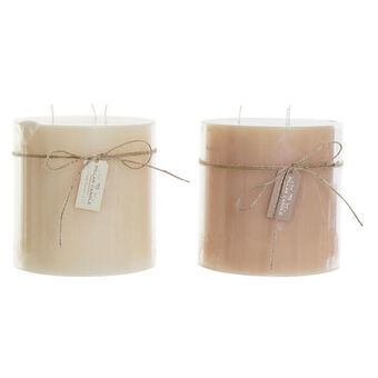 Candle DKD Home Decor Wax Basic (15 x 15 x 15 cm) (2 Units)