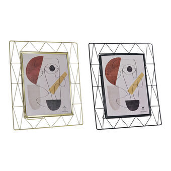 Photo frame DKD Home Decor Metal Crystal Modern (2 pcs) (29 x 3 x 34.5 cm)