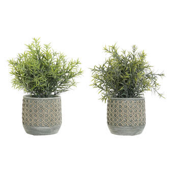 Decorative Plant DKD Home Decor Polyethylene Green Resin (12 x 12 x 30 cm) (2 pcs)