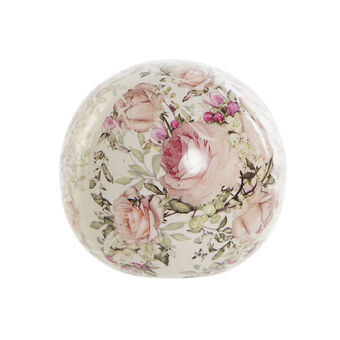 Decorative bauble DKD Home Decor Flowers China crockery (12 x 12 x 12 cm)