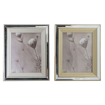 Photo frame DKD Home Decor Crystal Silver Golden PS (29 x 2 x 34 cm) (2 Units)