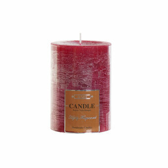 Scented Candle DKD Home Decor Maroon (7 x 7 x 9.5 cm)