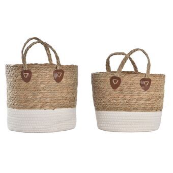 Basket set DKD Home Decor Cotton (30 x 30 x 25 cm)