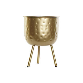 Planter DKD Home Decor Golden Metal (18,5 x 18,5 x 26 cm)