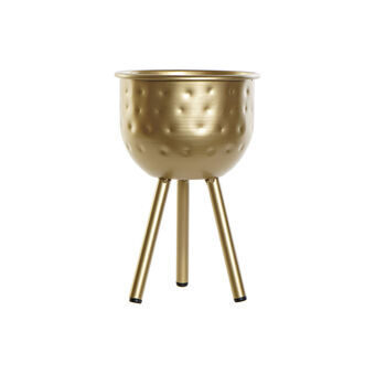 Planter DKD Home Decor Golden Metal (13 x 13 x 20,5 cm)