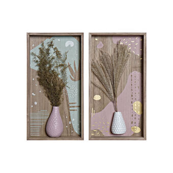 Wall Decoration DKD Home Decor MDF Wood (20 x 4 x 38 cm) (2 pcs)