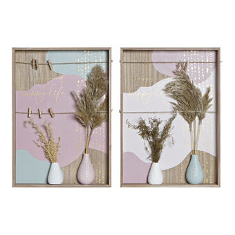 Wall Decoration DKD Home Decor MDF Wood (35 x 4 x 50 cm) (2 pcs)