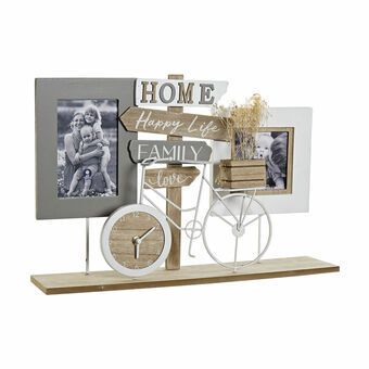 Photo frame DKD Home Decor S3024214 Grey Aluminium White Moutain MDF Wood (45 x 10 x 30 cm)