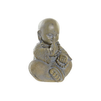 Decorative Figure DKD Home Decor Resin Light grey Monk (15 x 13 x 20 cm)