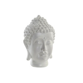 Decorative Figure DKD Home Decor Buddha White Resin (20 x 20 x 30 cm)