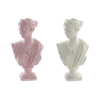 Decorative Figure DKD Home Decor Beige Pink Resin (17 x 11.5 x 30.5 cm) (2 pcs)