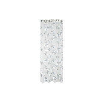 Curtain DKD Home Decor Blue Metal Polyester White (140 x 270 cm)