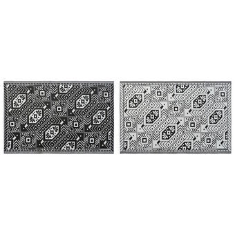 Carpet DKD Home Decor White Black Ethnic (2 Units) (120 x 180 cm)