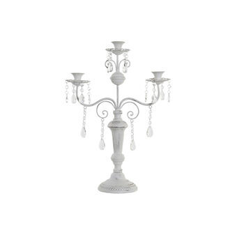 Candle Holder DKD Home Decor Metal White Acrylic (41,5 x 15 x 56,5 cm)