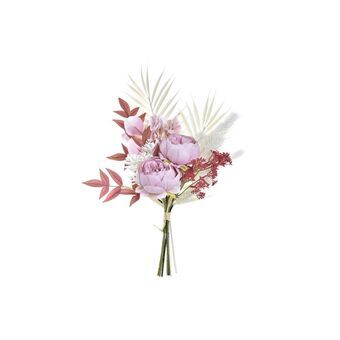 Bunch DKD Home Decor White Light Pink PE (28 x 13 x 46 cm)