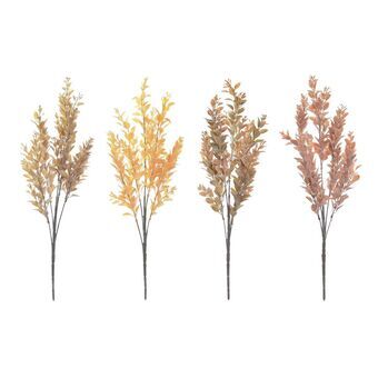 Bouquets DKD Home Decor Light brown Beige Orange Polyester PE (12 x 12 x 48 cm) (4 Units)