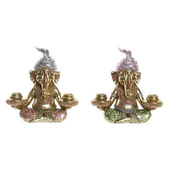 Decorative Figure DKD Home Decor Golden Resin Multicolour (22,5 x 12,5 x 23 cm)