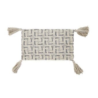 Cushion cover DKD Home Decor Beige Modern Fringe (50 x 3 x 30 cm)