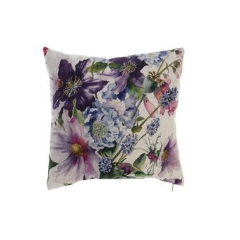 Cushion DKD Home Decor Polyester Cotton Aluminium Multicolour Shabby Chic (45 x 10 x 45 cm)