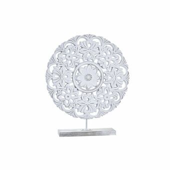 Decorative Figure DKD Home Decor MDF White Mandala (30 x 6 x 35 cm)