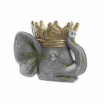 Planter DKD Home Decor Grey Elephant Golden Magnesium (38 x 31,2 x 28,3 cm)