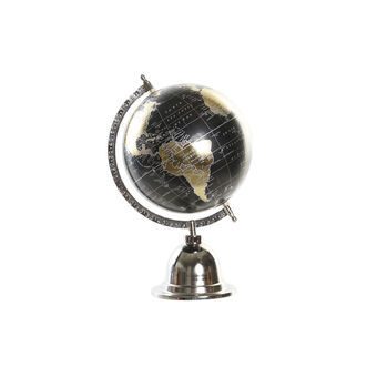 Globe DKD Home Decor Silver Black Golden Aluminium PVC (23 x 20 x 33 cm)