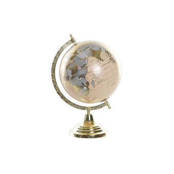 Globe DKD Home Decor Pink Golden Aluminium PVC (23 x 20 x 33 cm)