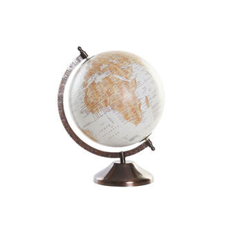 Globe DKD Home Decor Beige Brown Aluminium PVC (23 x 20 x 33 cm)