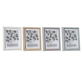 Photo frame DKD Home Decor Grey Brown MDF Wood Scandinavian (4 Units)