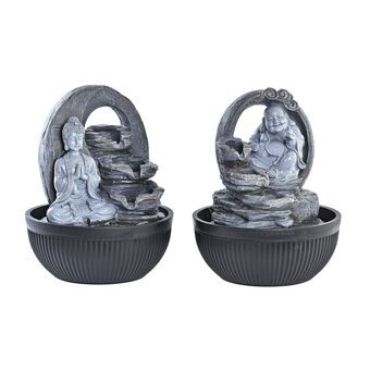 Garden fountain DKD Home Decor Buddha Resin Oriental (21 x 21 x 25 cm) (2 Units)