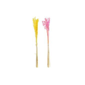 Bouquets DKD Home Decor Oatmeal Pink Yellow (8 x 3 x 63 cm) (2 Units)