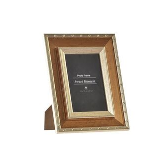 Photo frame DKD Home Decor Crystal Golden MDF Wood (19 x 2,2 x 24 cm)