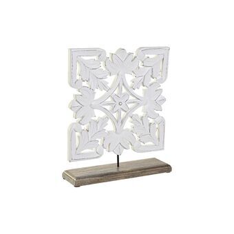 Decorative Figure DKD Home Decor Metal White (30 x 9 x 36 cm)