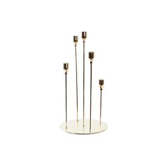 Candle Holder DKD Home Decor Golden Metal (20 x 20 x 38 cm)