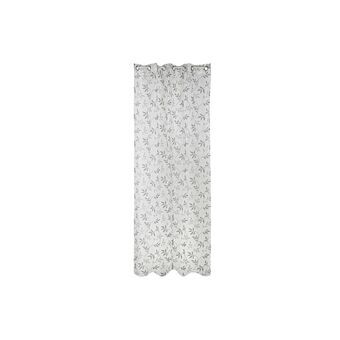 Curtain DKD Home Decor Grey Metal Polyester White (140 x 270 cm)