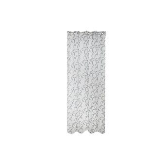 Curtain DKD Home Decor Blue Metal Polyester White (140 x 270 cm)