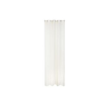 Curtain DKD Home Decor Metal Polyester White (140 x 270 cm)