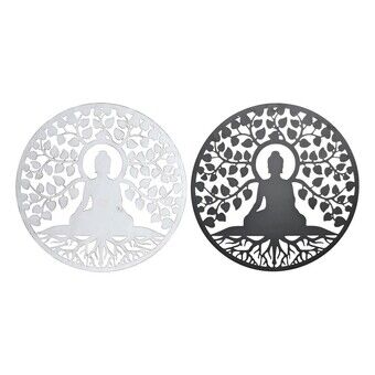 Wall Decoration DKD Home Decor Metal Buddha Oriental (2 Units) (60 x 1 x 60 cm)