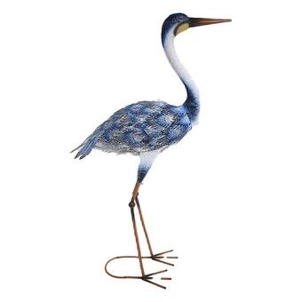 Decorative Figure DKD Home Decor Blue Metal Terracotta Heron (42,5 x 19 x 80 cm)